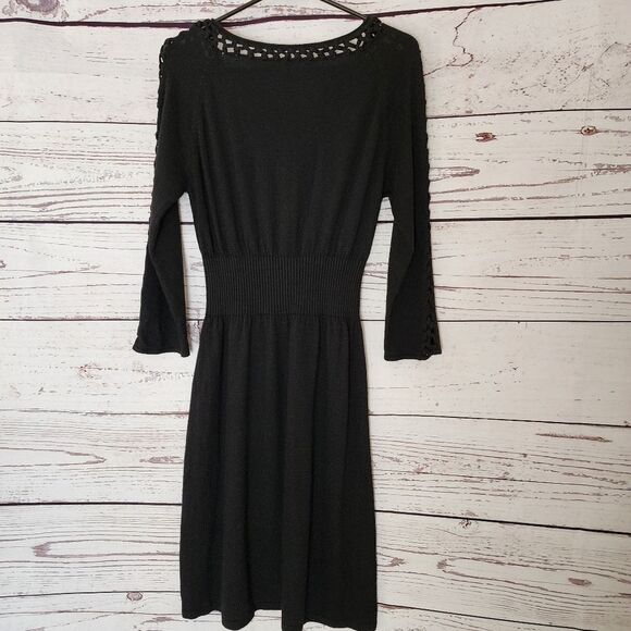 Catherine Malandrino Black Sweater Dress Medium - Picture 9 of 9